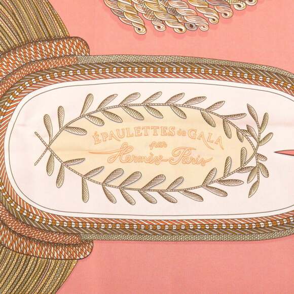 HERMES Authentic Orange Silk Scarf - Picture 6 of 7